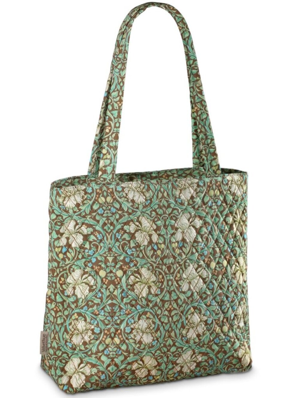 Aesthetic Medium Quilted Tote Bag with Zipper for Women